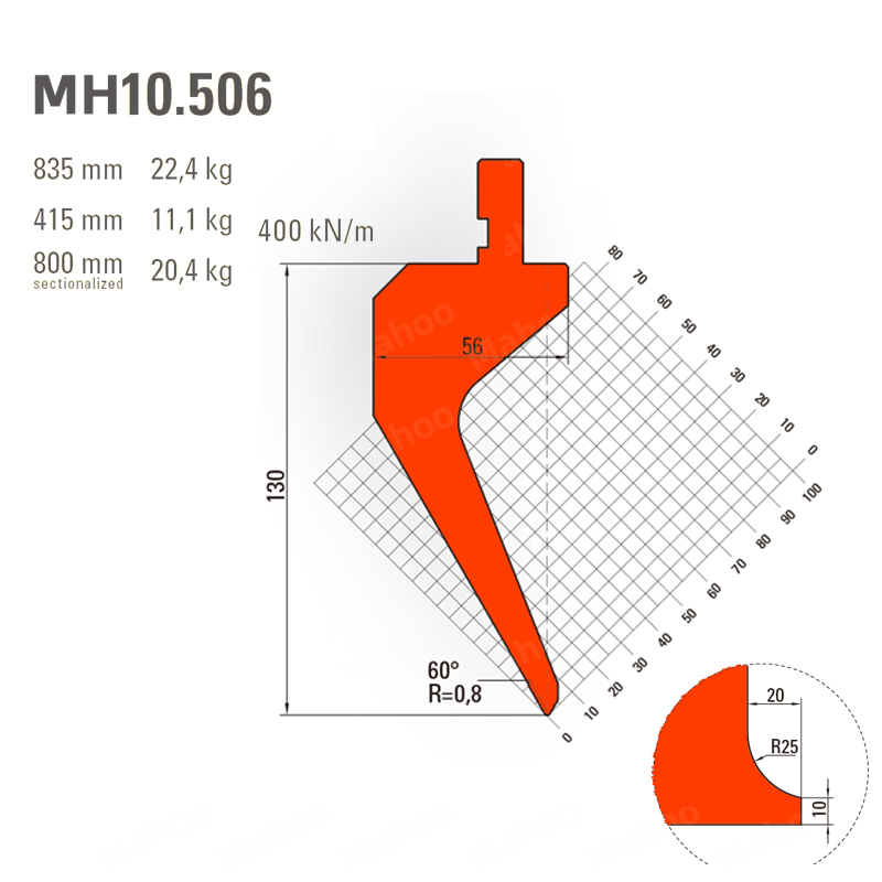 折弯模具-折弯上模MH10.506